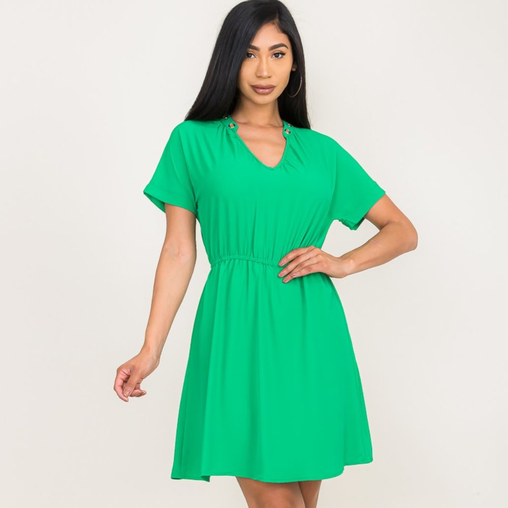 Elastic waist dress